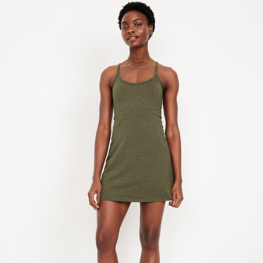 Old Navy Khaki Green Mini Dress